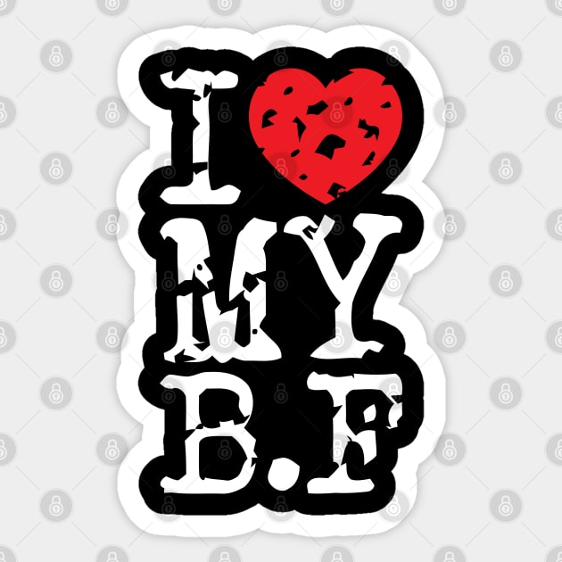 I Love My Boyfriend v9 Sticker by Emma